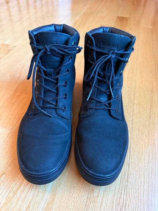 Timberland Shoes - Timberland Women's Black Nubuck Lace-Up Boots